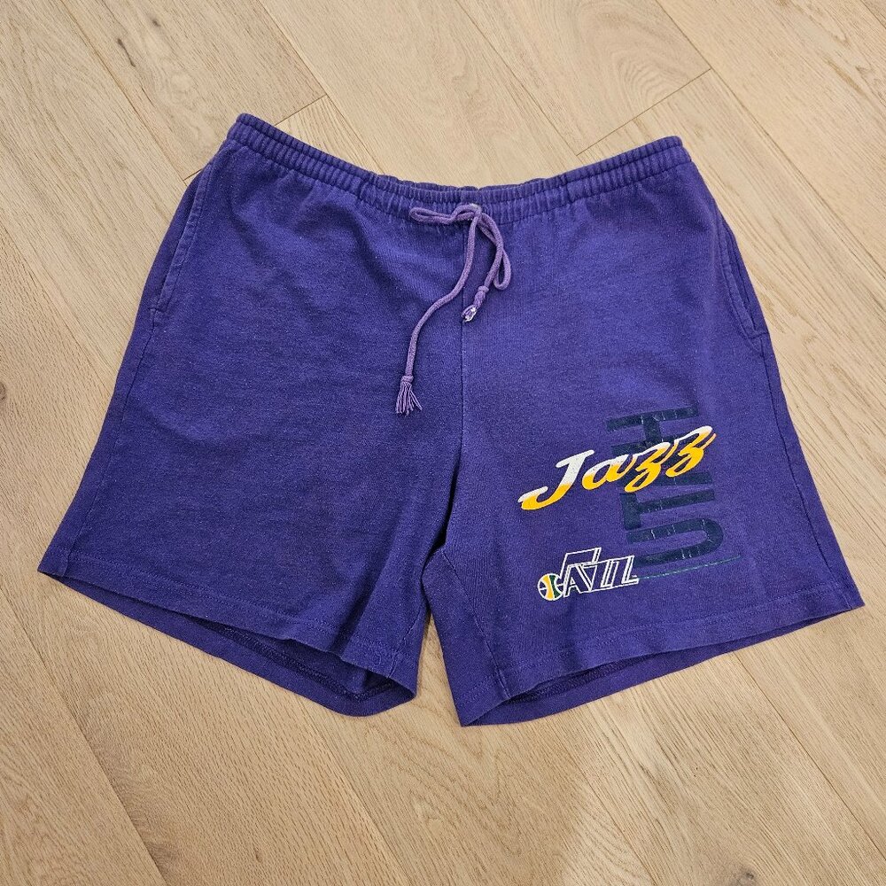 Vintage 1990s Utah Jazz Champion track shorts